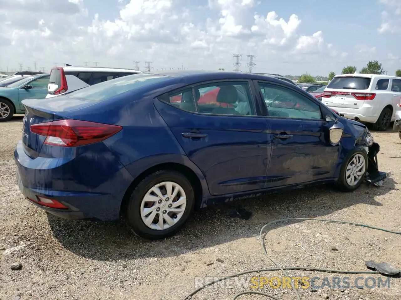 3 Photograph of a damaged car 5NPD74LF5KH495841 HYUNDAI ELANTRA 2019