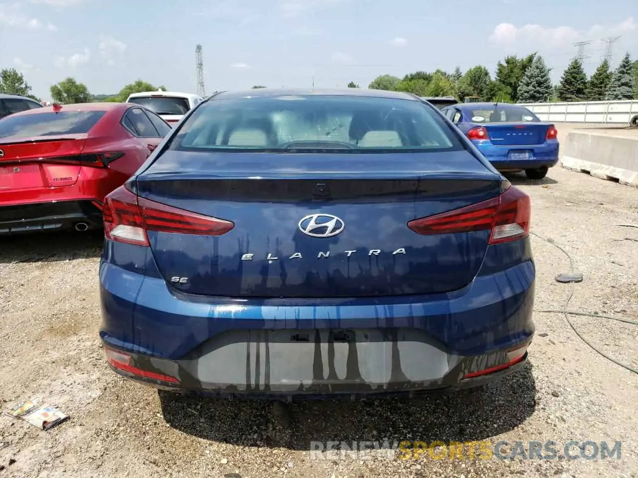 6 Photograph of a damaged car 5NPD74LF5KH495841 HYUNDAI ELANTRA 2019