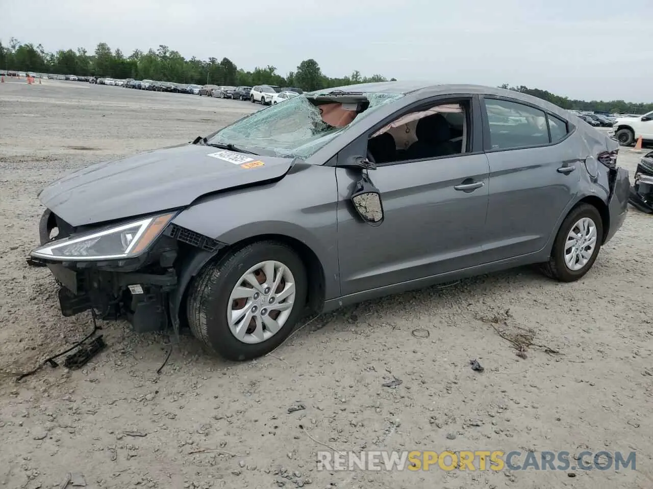 1 Photograph of a damaged car 5NPD74LF6KH481950 HYUNDAI ELANTRA 2019