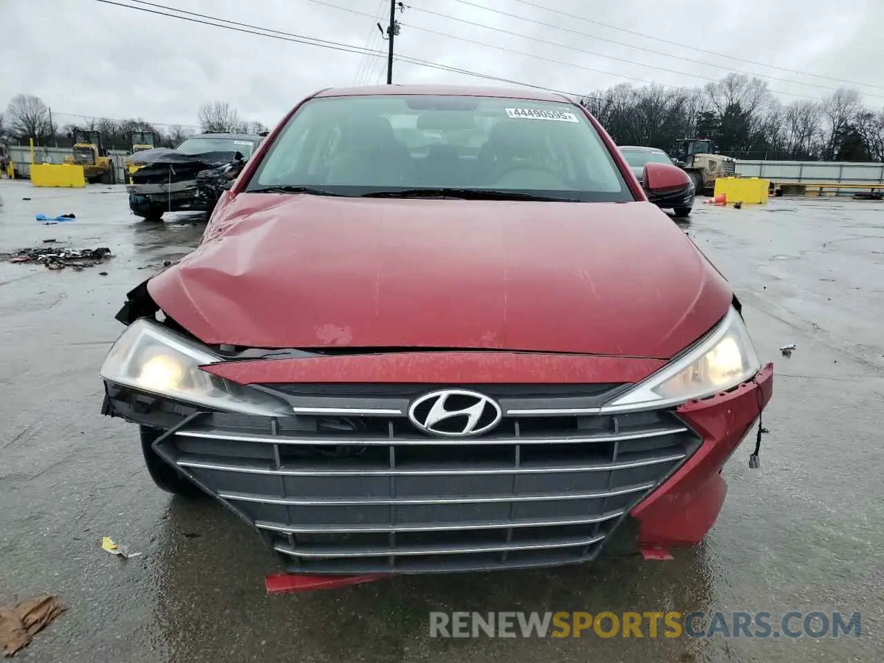 5 Photograph of a damaged car 5NPD74LF6KH487229 HYUNDAI ELANTRA 2019