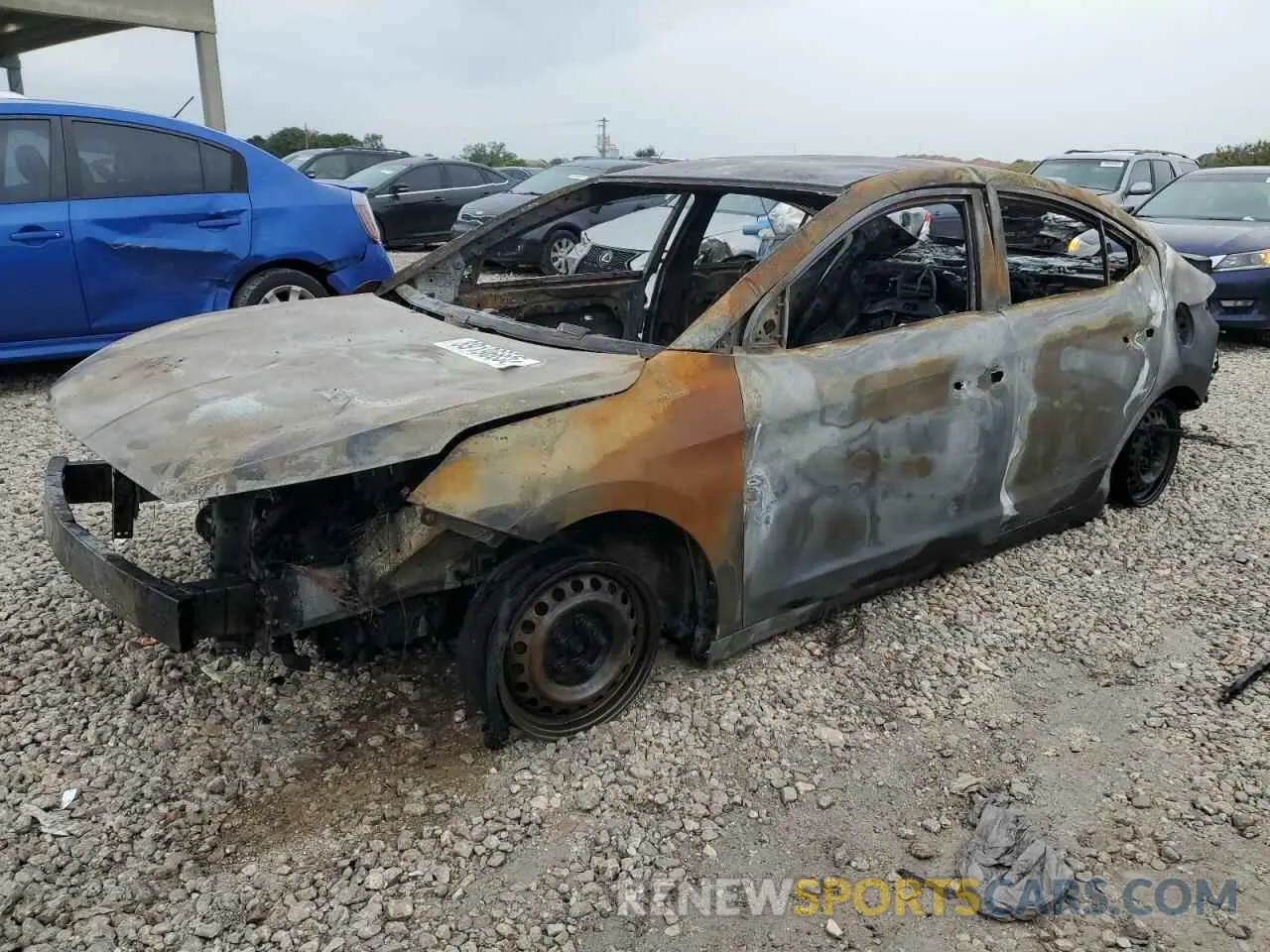 1 Photograph of a damaged car 5NPD74LF6KH494018 HYUNDAI ELANTRA 2019