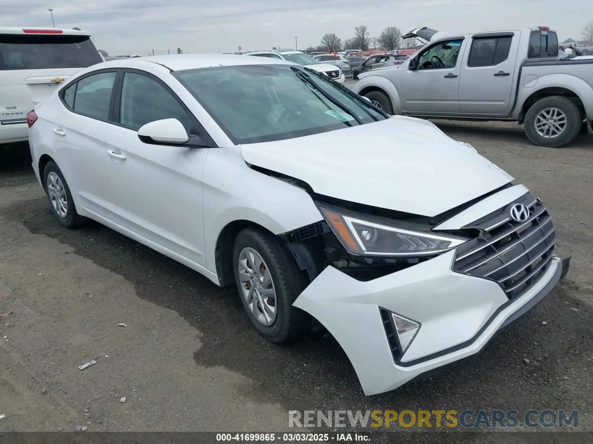 1 Photograph of a damaged car 5NPD74LF7KH436760 HYUNDAI ELANTRA 2019