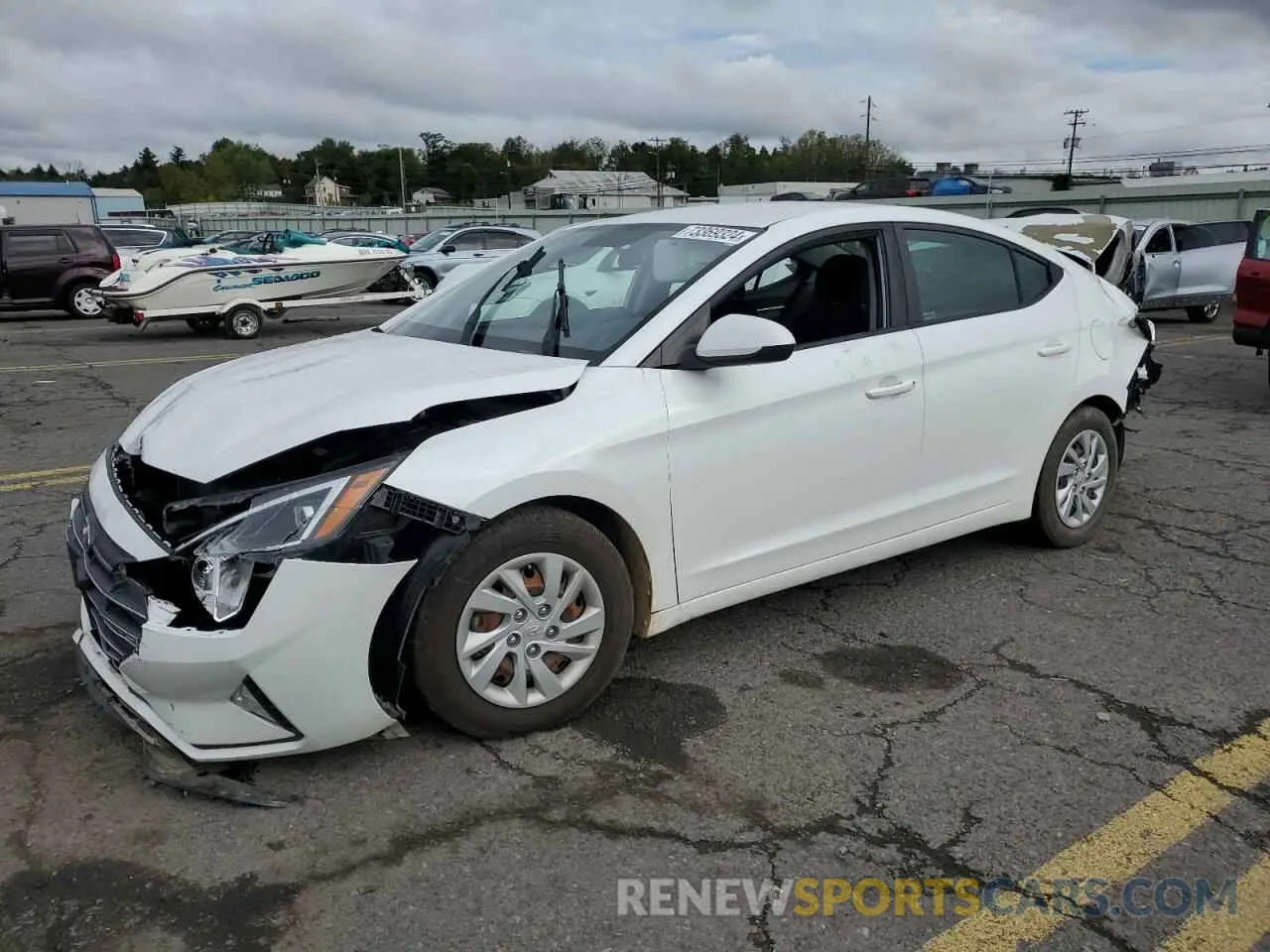 1 Photograph of a damaged car 5NPD74LF8KH477446 HYUNDAI ELANTRA 2019