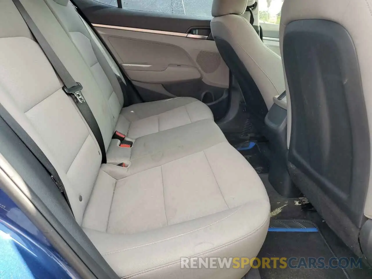10 Photograph of a damaged car 5NPD74LF8KH497616 HYUNDAI ELANTRA 2019