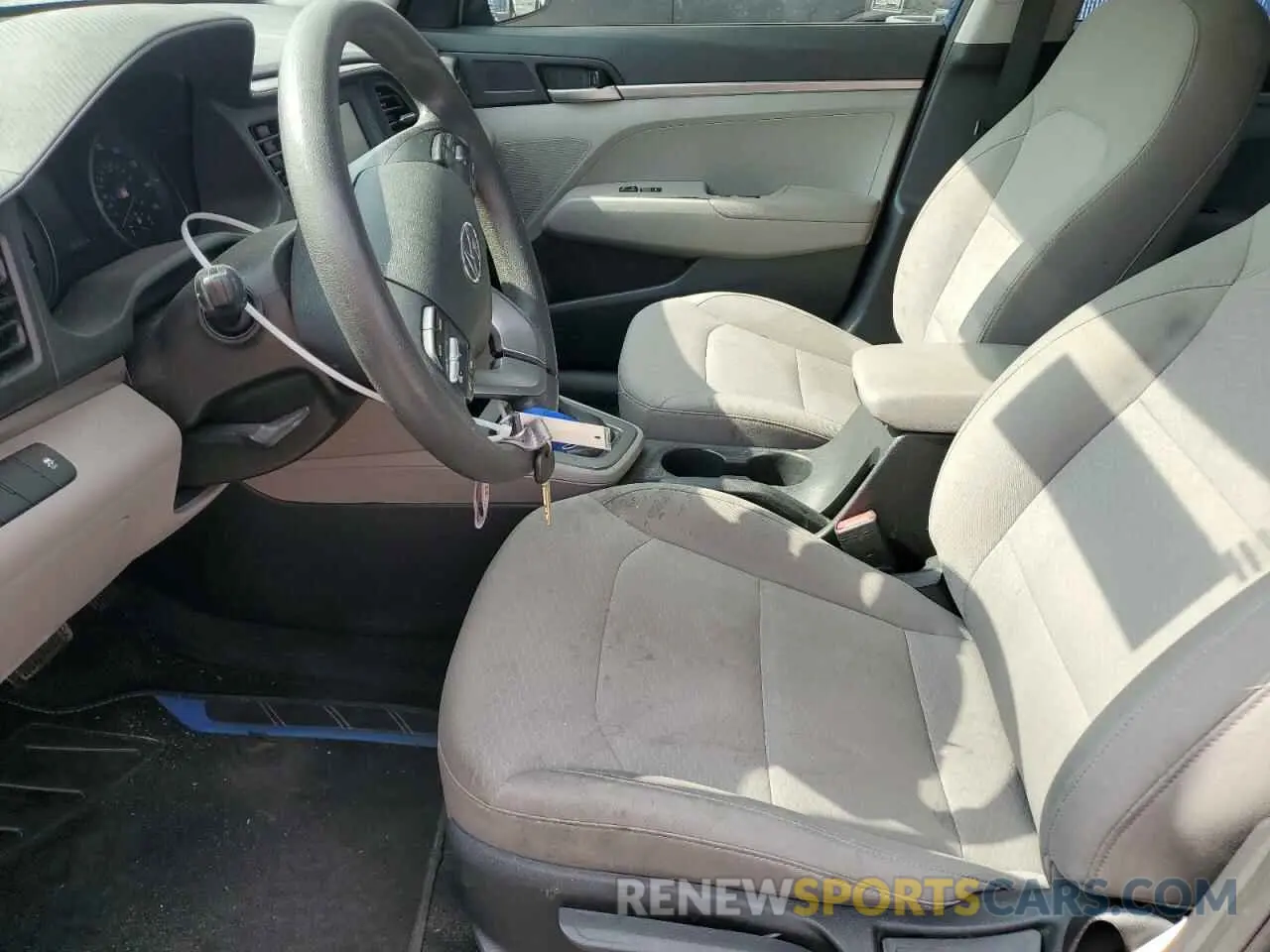 7 Photograph of a damaged car 5NPD74LF8KH497616 HYUNDAI ELANTRA 2019