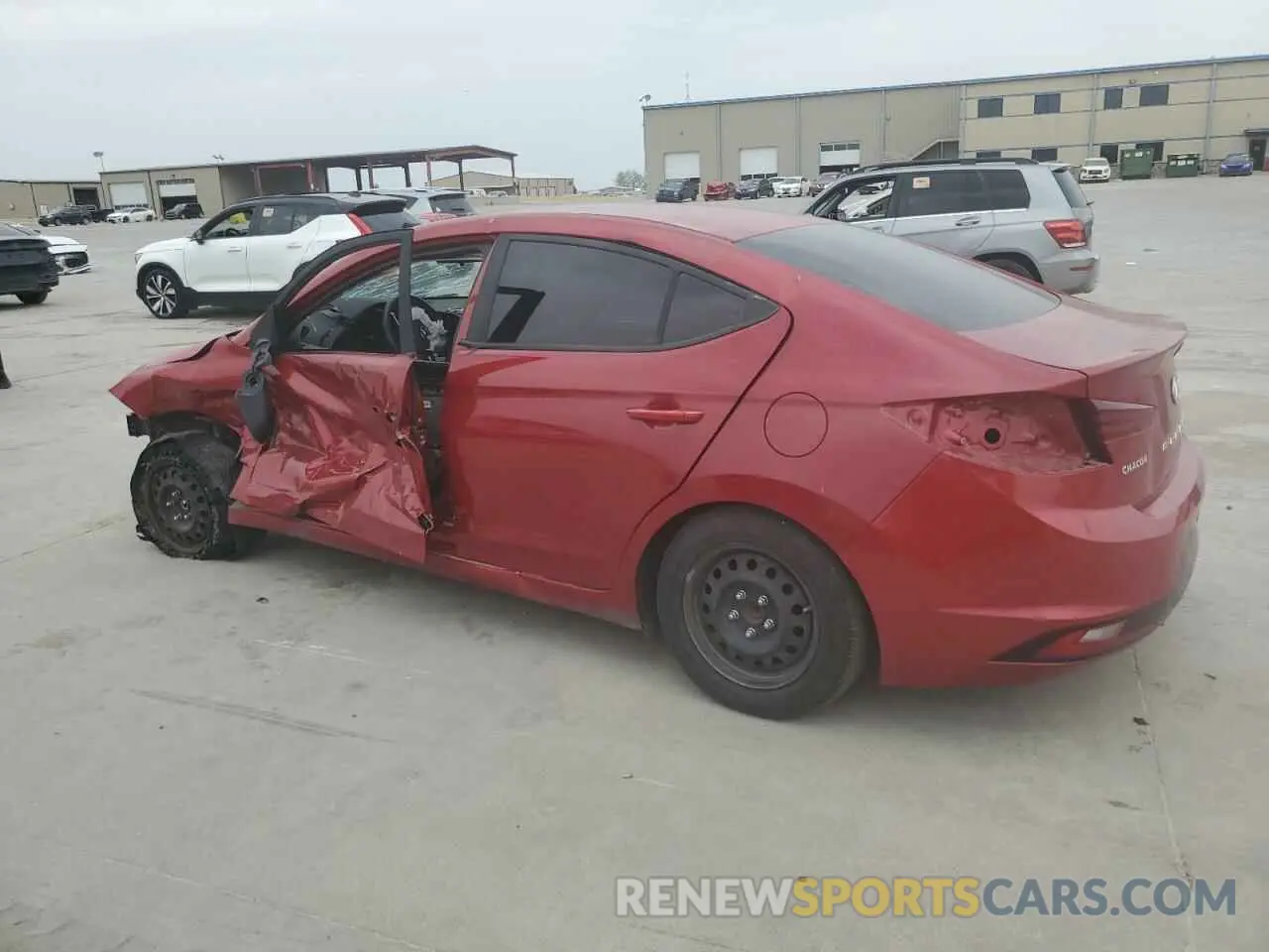 2 Photograph of a damaged car 5NPD74LF9KH402030 HYUNDAI ELANTRA 2019