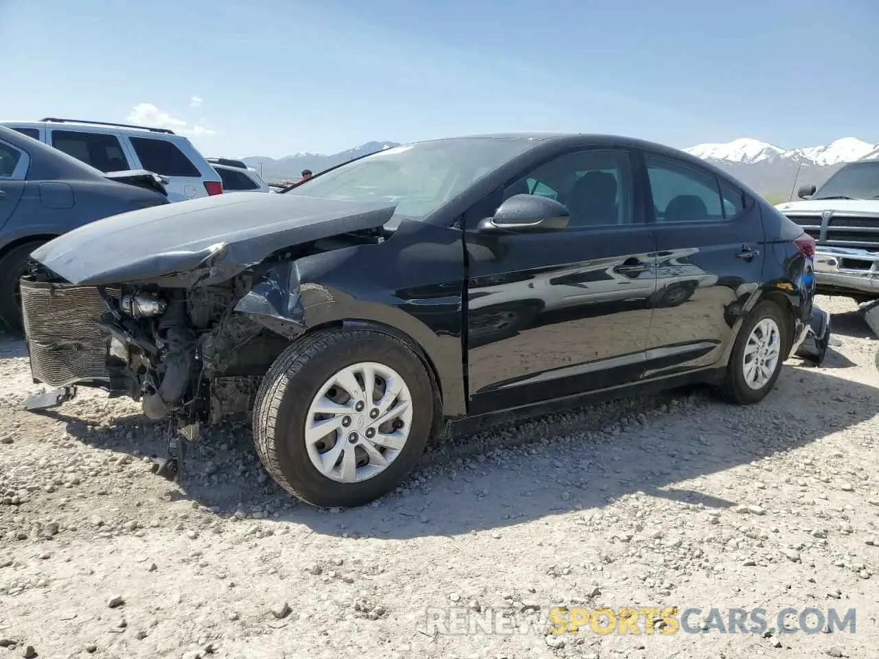 1 Photograph of a damaged car 5NPD74LF9KH416364 HYUNDAI ELANTRA 2019
