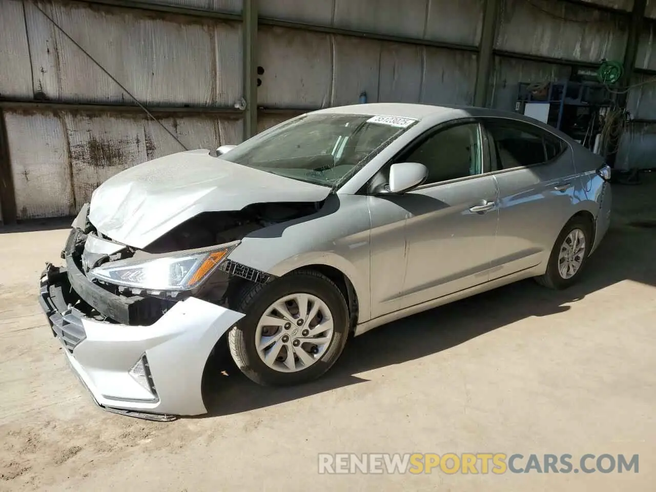1 Photograph of a damaged car 5NPD74LFXKH457876 HYUNDAI ELANTRA 2019