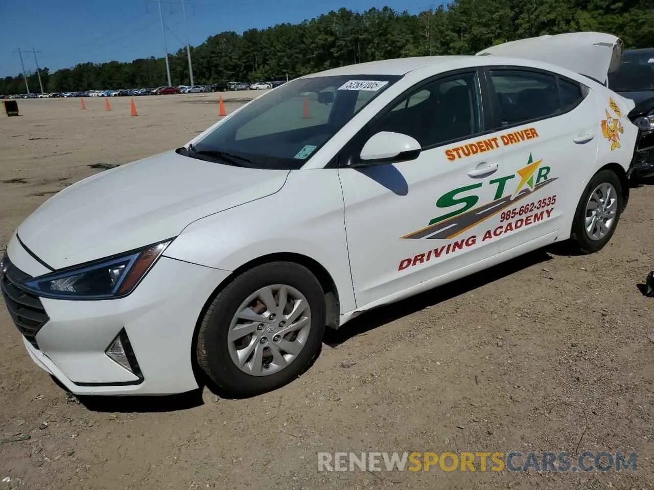 1 Photograph of a damaged car 5NPD74LFXKH481398 HYUNDAI ELANTRA 2019
