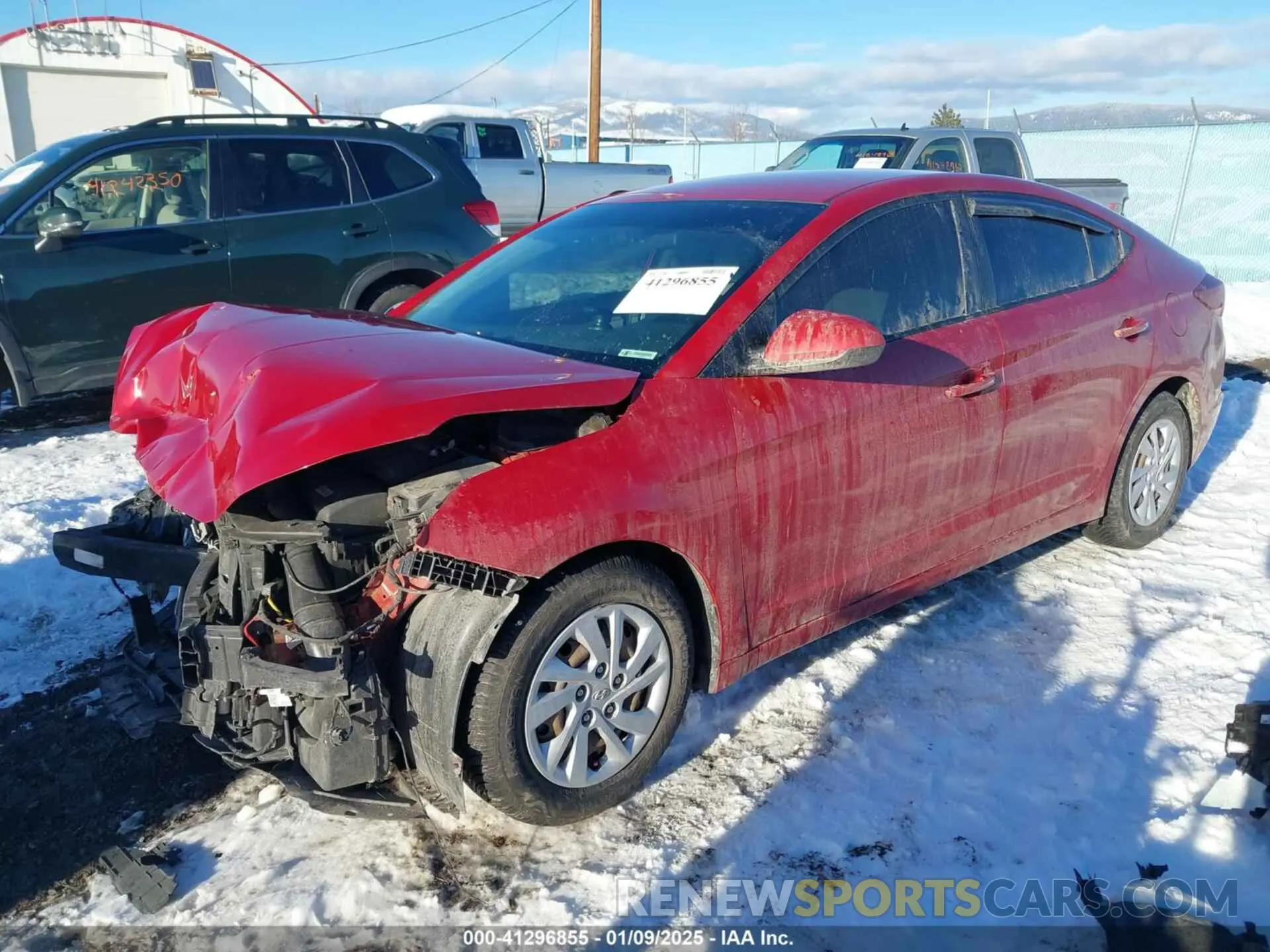 2 Photograph of a damaged car 5NPD74LFXKH493230 HYUNDAI ELANTRA 2019