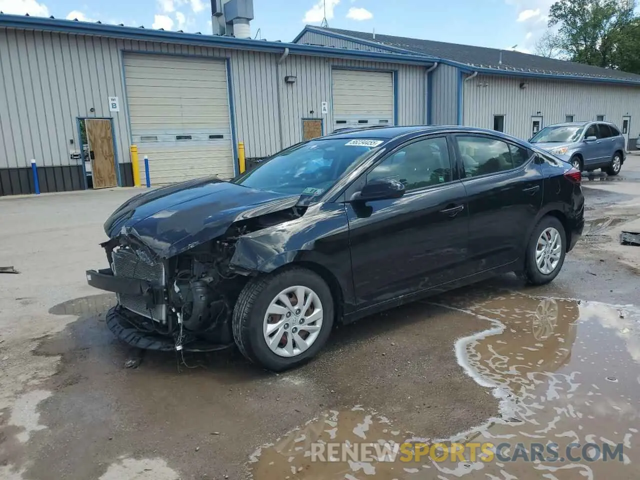 1 Photograph of a damaged car 5NPD74LFXKH495575 HYUNDAI ELANTRA 2019
