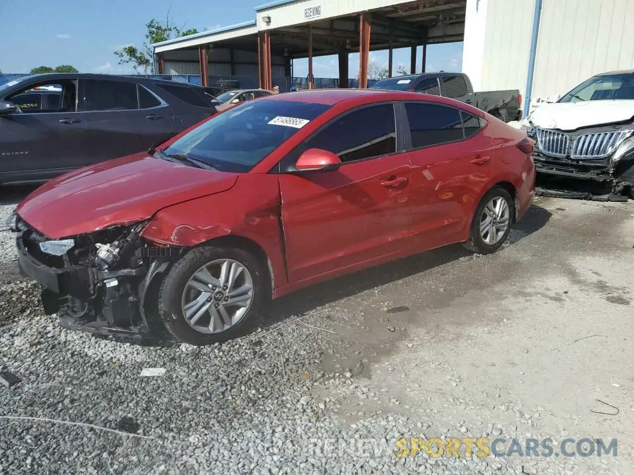 1 Photograph of a damaged car 5NPD84LF0KH432689 HYUNDAI ELANTRA 2019