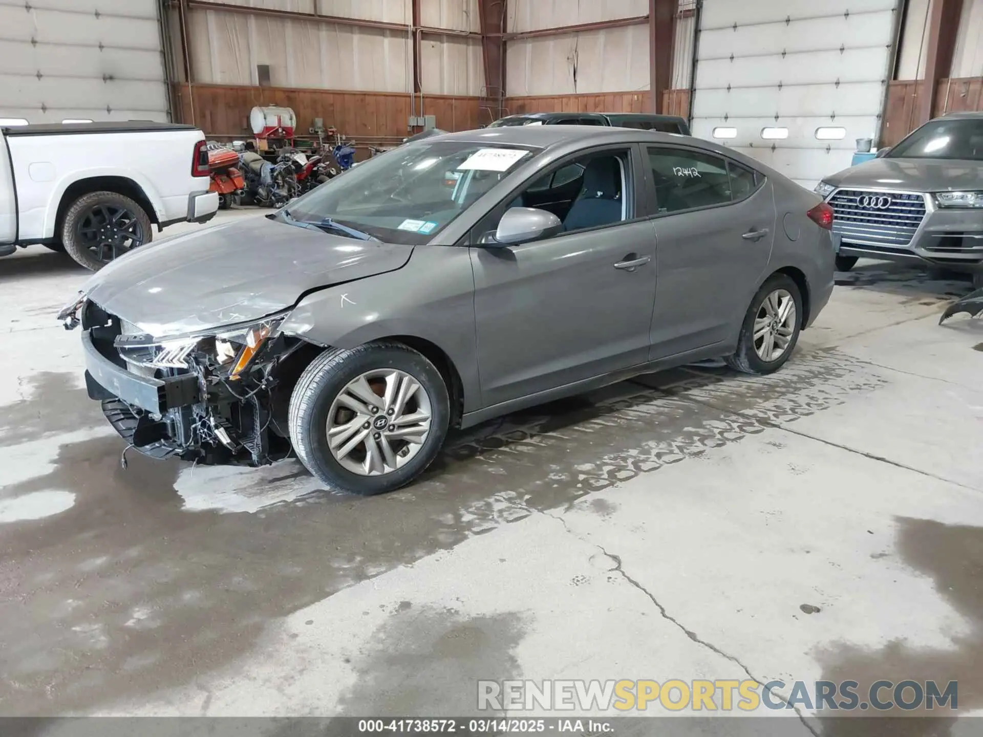 2 Photograph of a damaged car 5NPD84LF0KH462050 HYUNDAI ELANTRA 2019