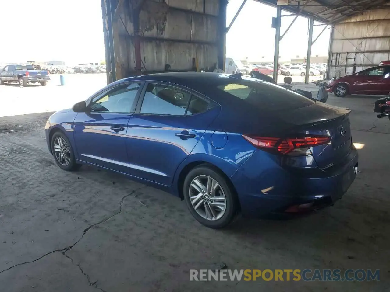 2 Photograph of a damaged car 5NPD84LF0KH465742 HYUNDAI ELANTRA 2019