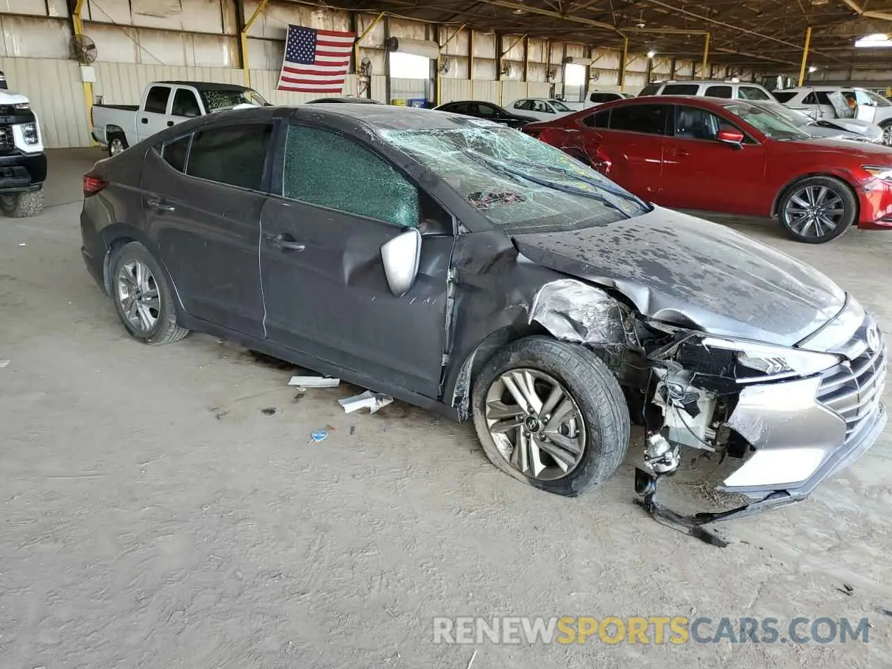 4 Фотография поврежденного автомобиля 5NPD84LF1KH444639 HYUNDAI ELANTRA 2019