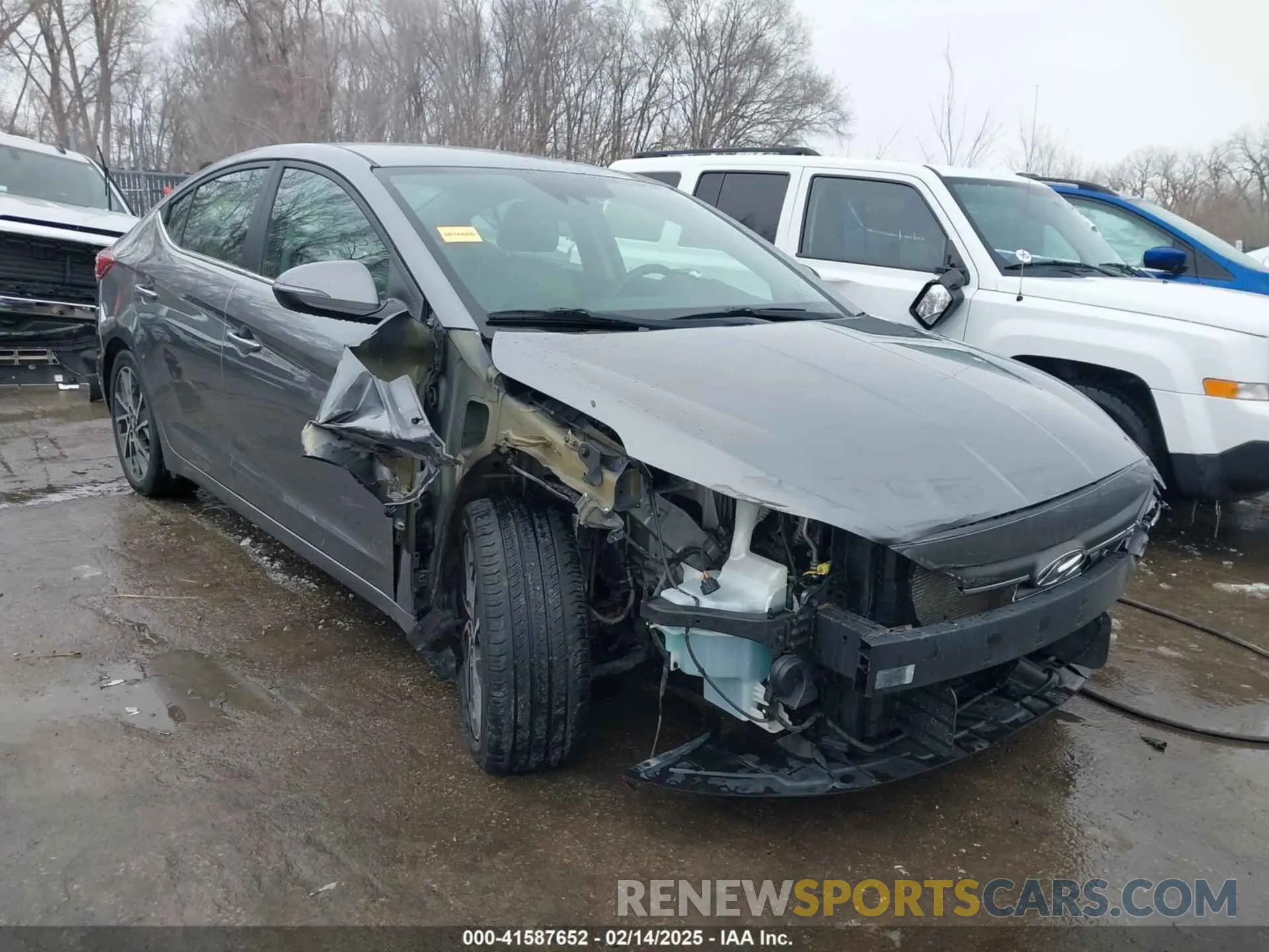 1 Photograph of a damaged car 5NPD84LF2KH414940 HYUNDAI ELANTRA 2019