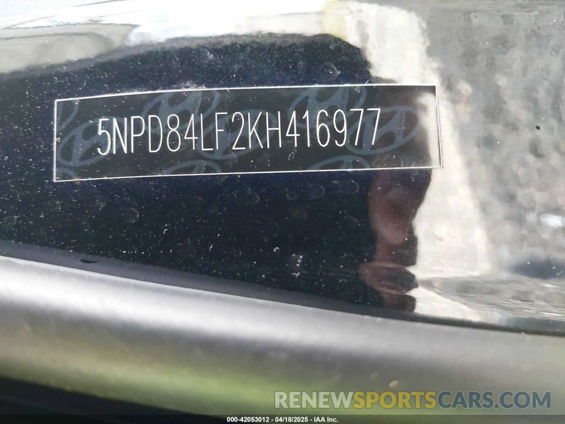 9 Фотография поврежденного автомобиля 5NPD84LF2KH416977 HYUNDAI ELANTRA 2019