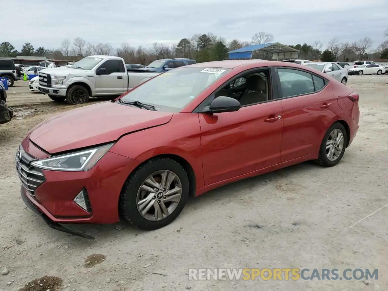 1 Photograph of a damaged car 5NPD84LF2KH417269 HYUNDAI ELANTRA 2019