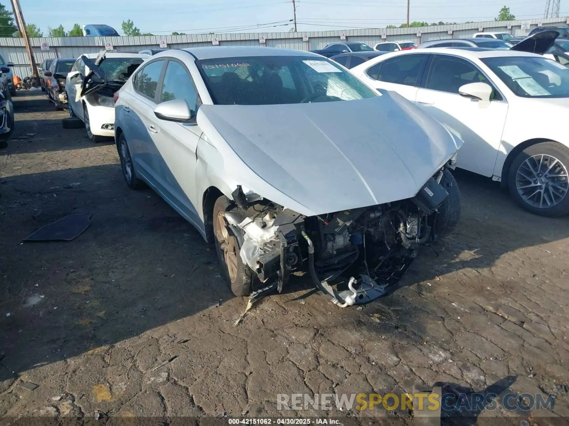1 Фотография поврежденного автомобиля 5NPD84LF2KH441569 HYUNDAI ELANTRA 2019