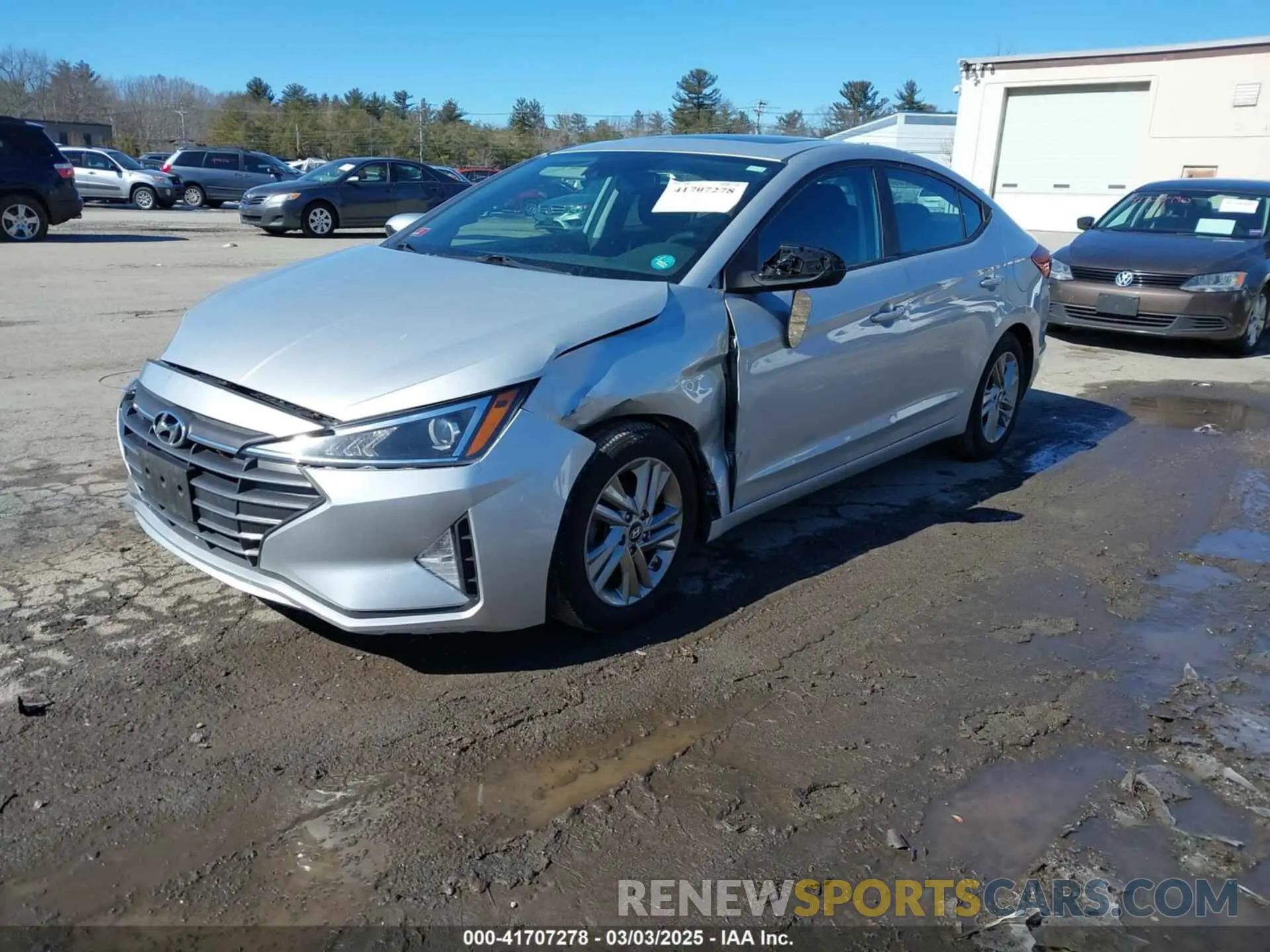 2 Photograph of a damaged car 5NPD84LF2KH449607 HYUNDAI ELANTRA 2019