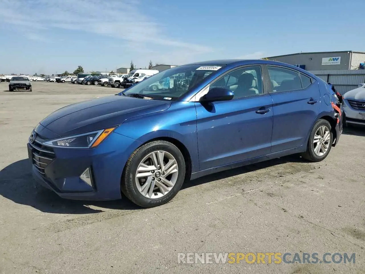 1 Photograph of a damaged car 5NPD84LF2KH455570 HYUNDAI ELANTRA 2019