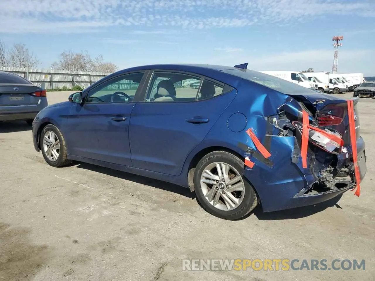 2 Photograph of a damaged car 5NPD84LF2KH455570 HYUNDAI ELANTRA 2019