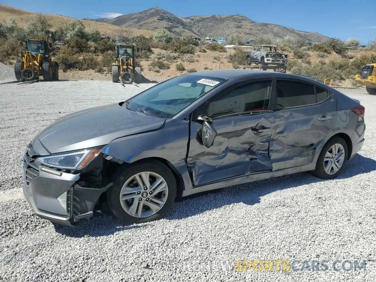 1 Photograph of a damaged car 5NPD84LF2KH462289 HYUNDAI ELANTRA 2019