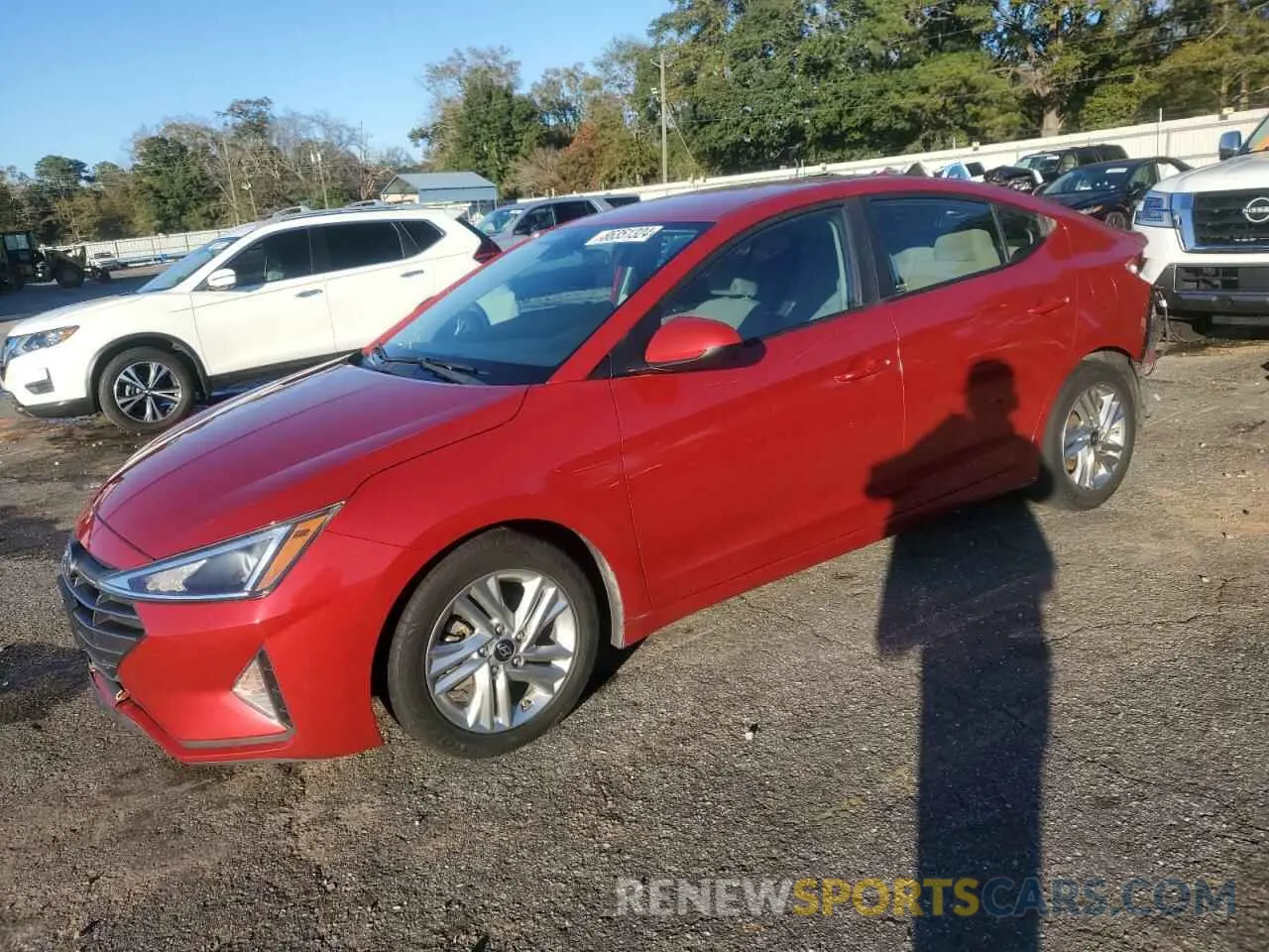 1 Photograph of a damaged car 5NPD84LF3KH406653 HYUNDAI ELANTRA 2019