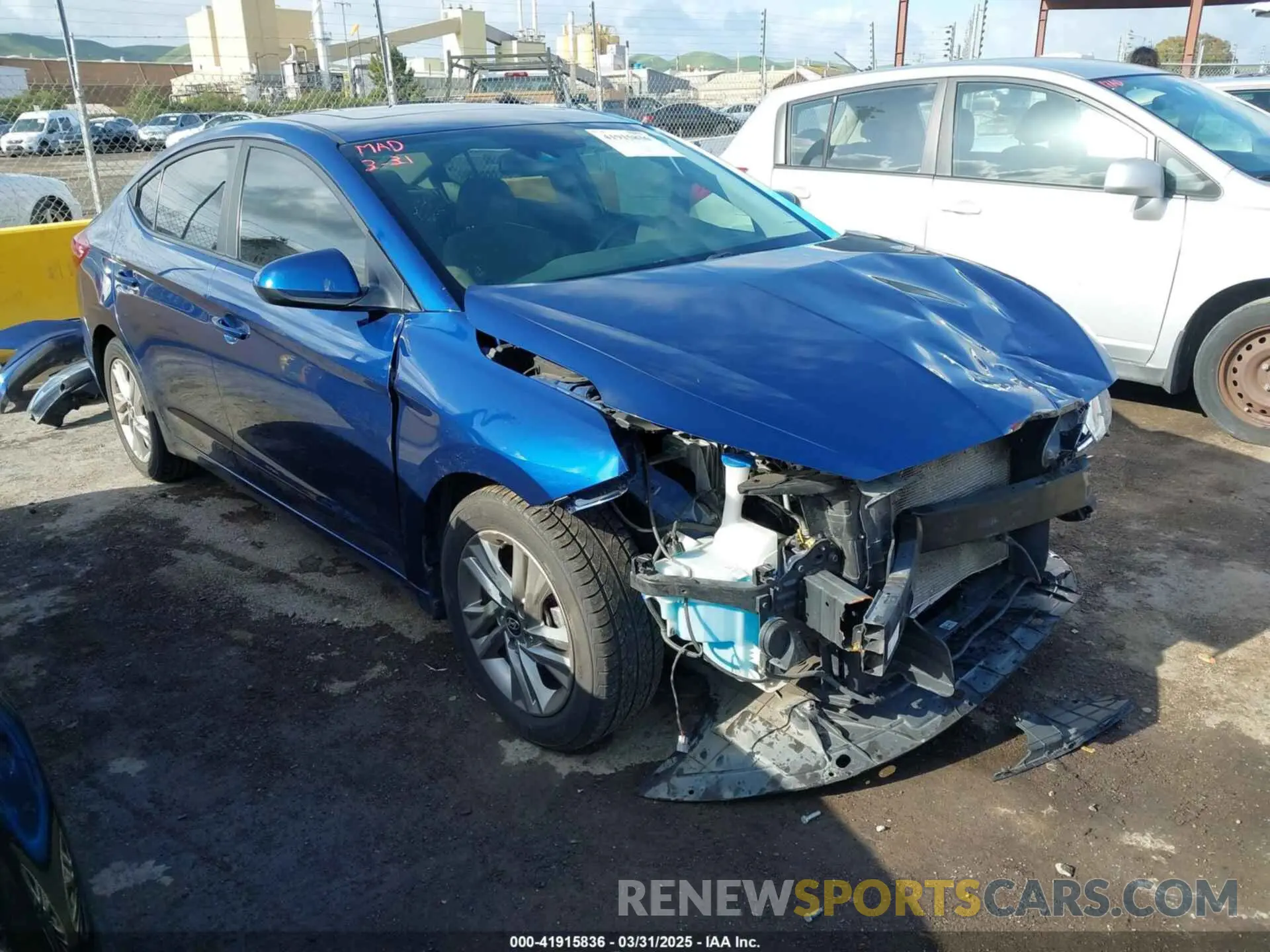 1 Фотография поврежденного автомобиля 5NPD84LF3KH419838 HYUNDAI ELANTRA 2019