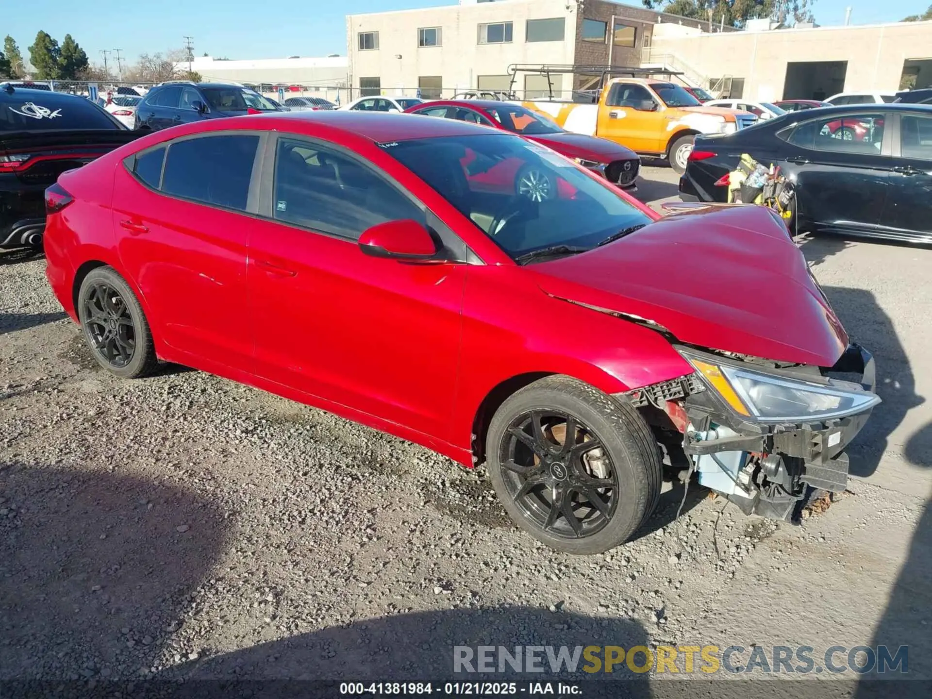 1 Photograph of a damaged car 5NPD84LF3KH463354 HYUNDAI ELANTRA 2019