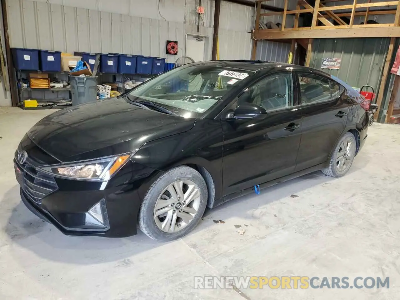 1 Photograph of a damaged car 5NPD84LF3KH474337 HYUNDAI ELANTRA 2019
