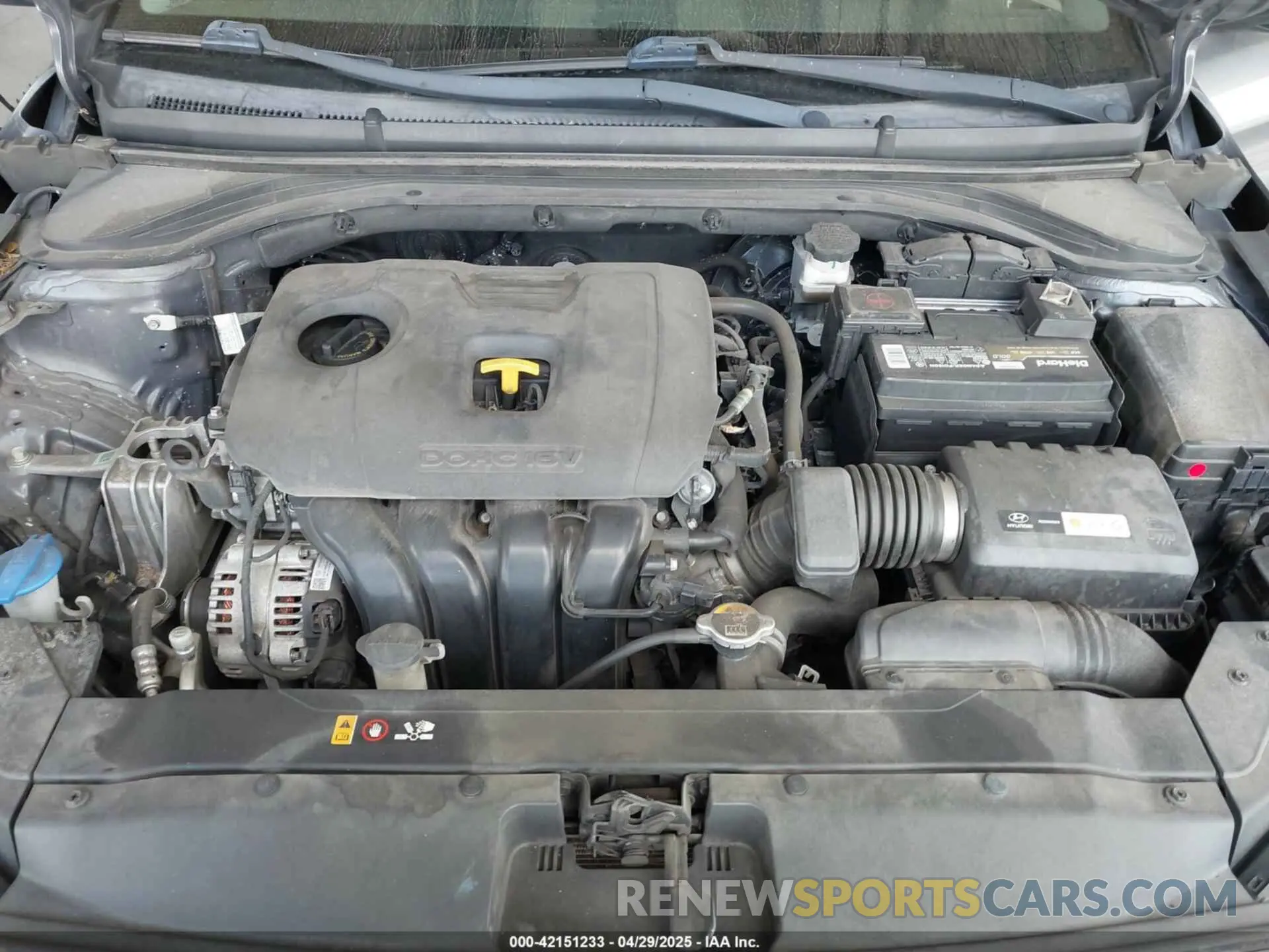 10 Photograph of a damaged car 5NPD84LF4KH425003 HYUNDAI ELANTRA 2019