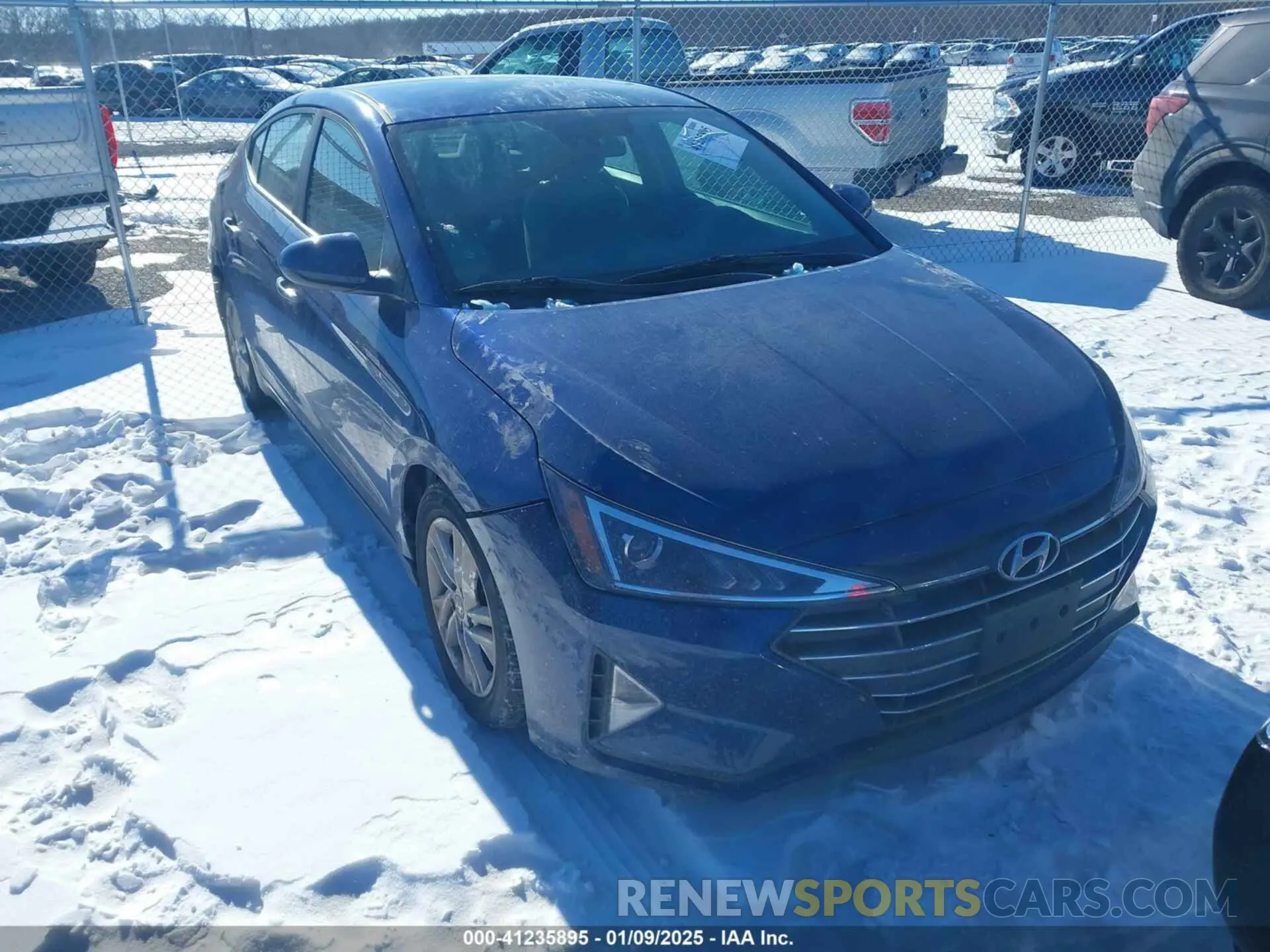 1 Photograph of a damaged car 5NPD84LF4KH427141 HYUNDAI ELANTRA 2019