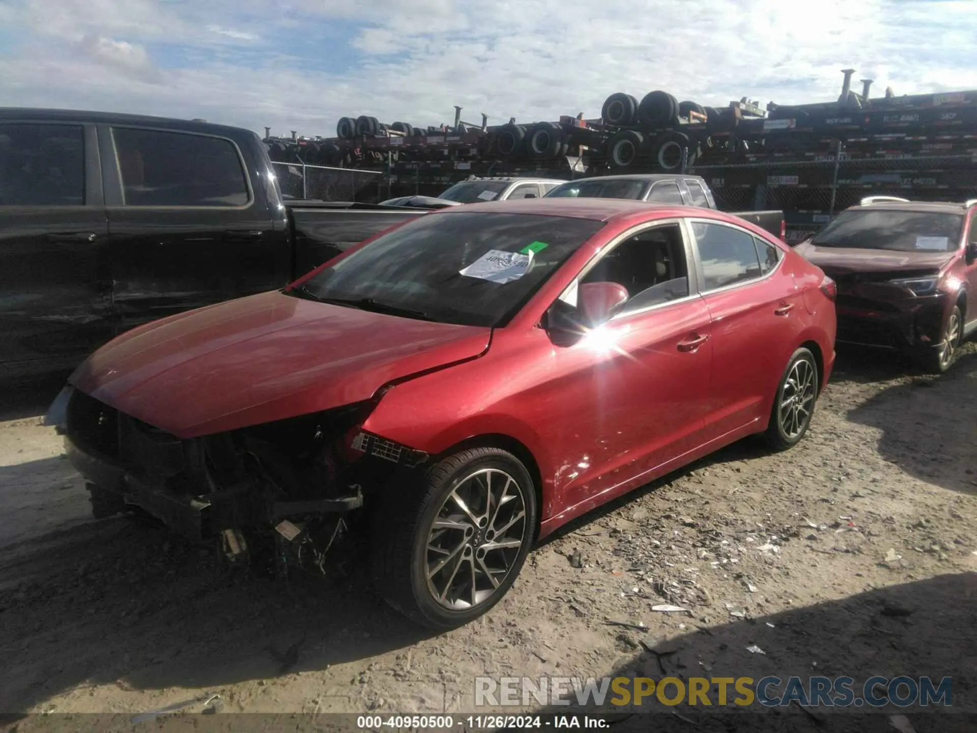 2 Photograph of a damaged car 5NPD84LF4KH486061 HYUNDAI ELANTRA 2019