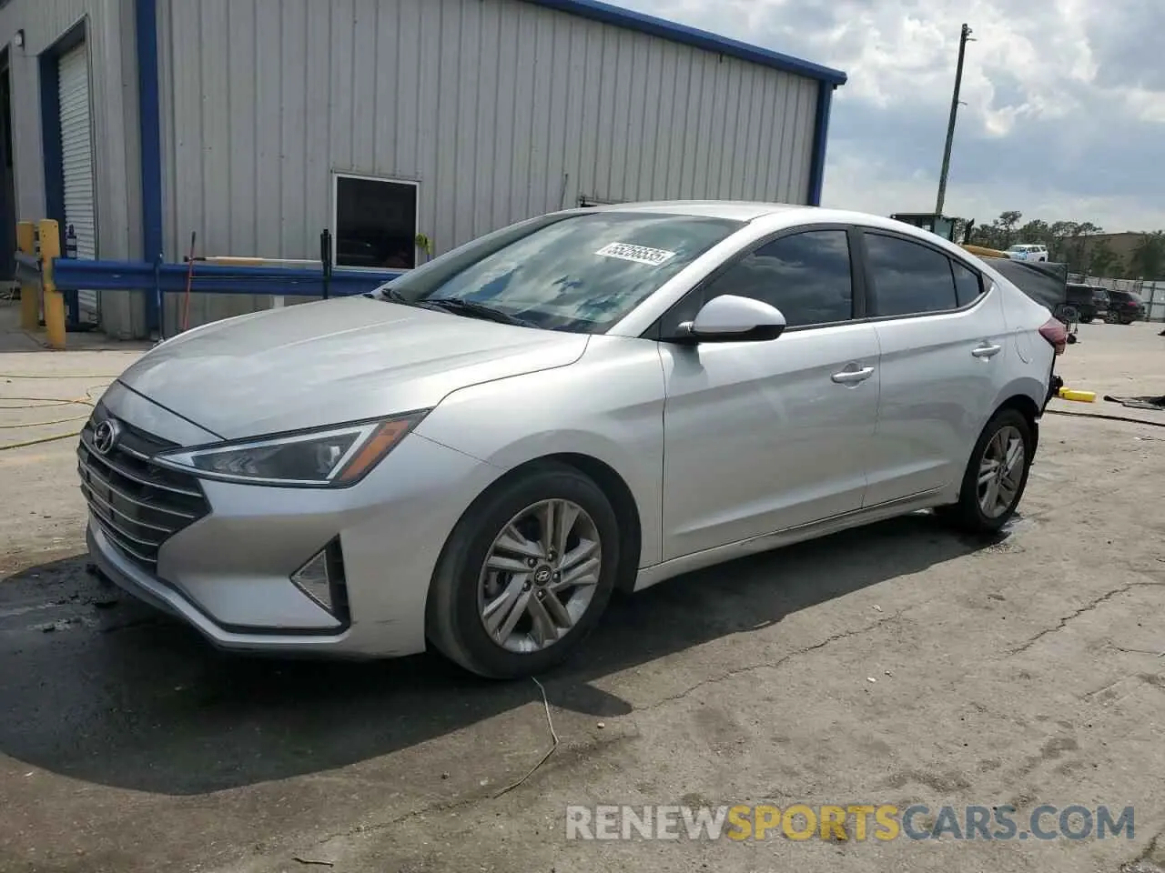 1 Photograph of a damaged car 5NPD84LF5KH444871 HYUNDAI ELANTRA 2019