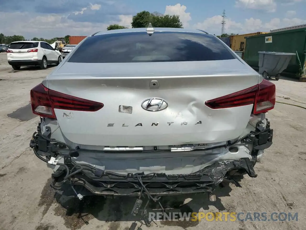 6 Photograph of a damaged car 5NPD84LF5KH444871 HYUNDAI ELANTRA 2019