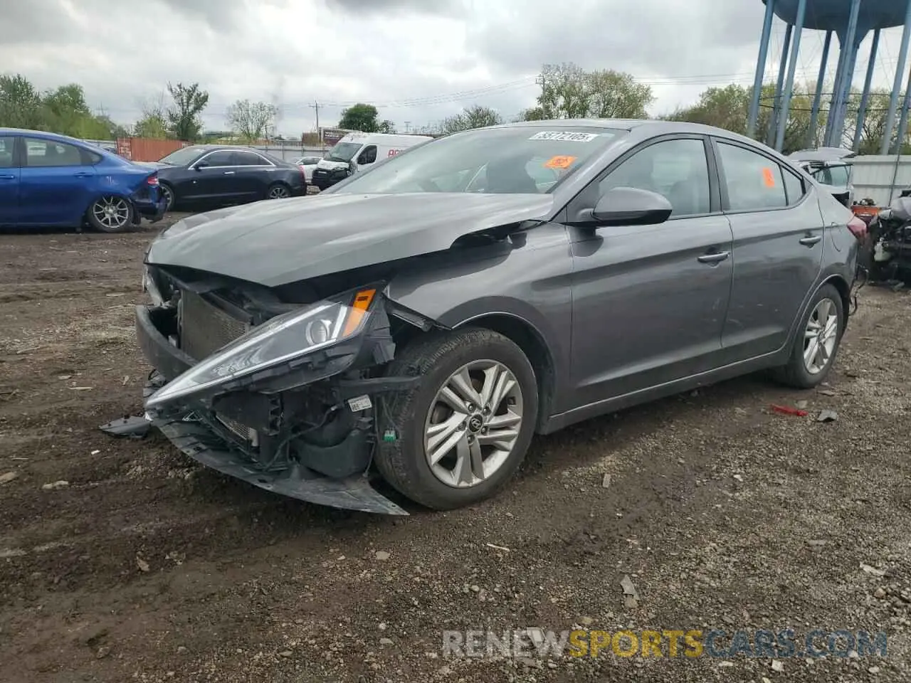 1 Photograph of a damaged car 5NPD84LF5KH452226 HYUNDAI ELANTRA 2019