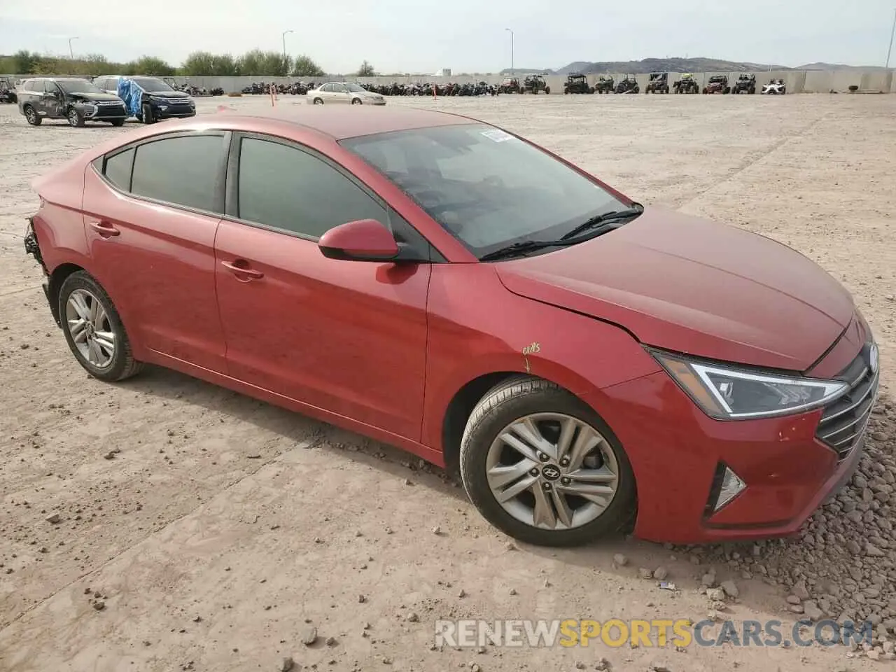 4 Photograph of a damaged car 5NPD84LF6KH441395 HYUNDAI ELANTRA 2019