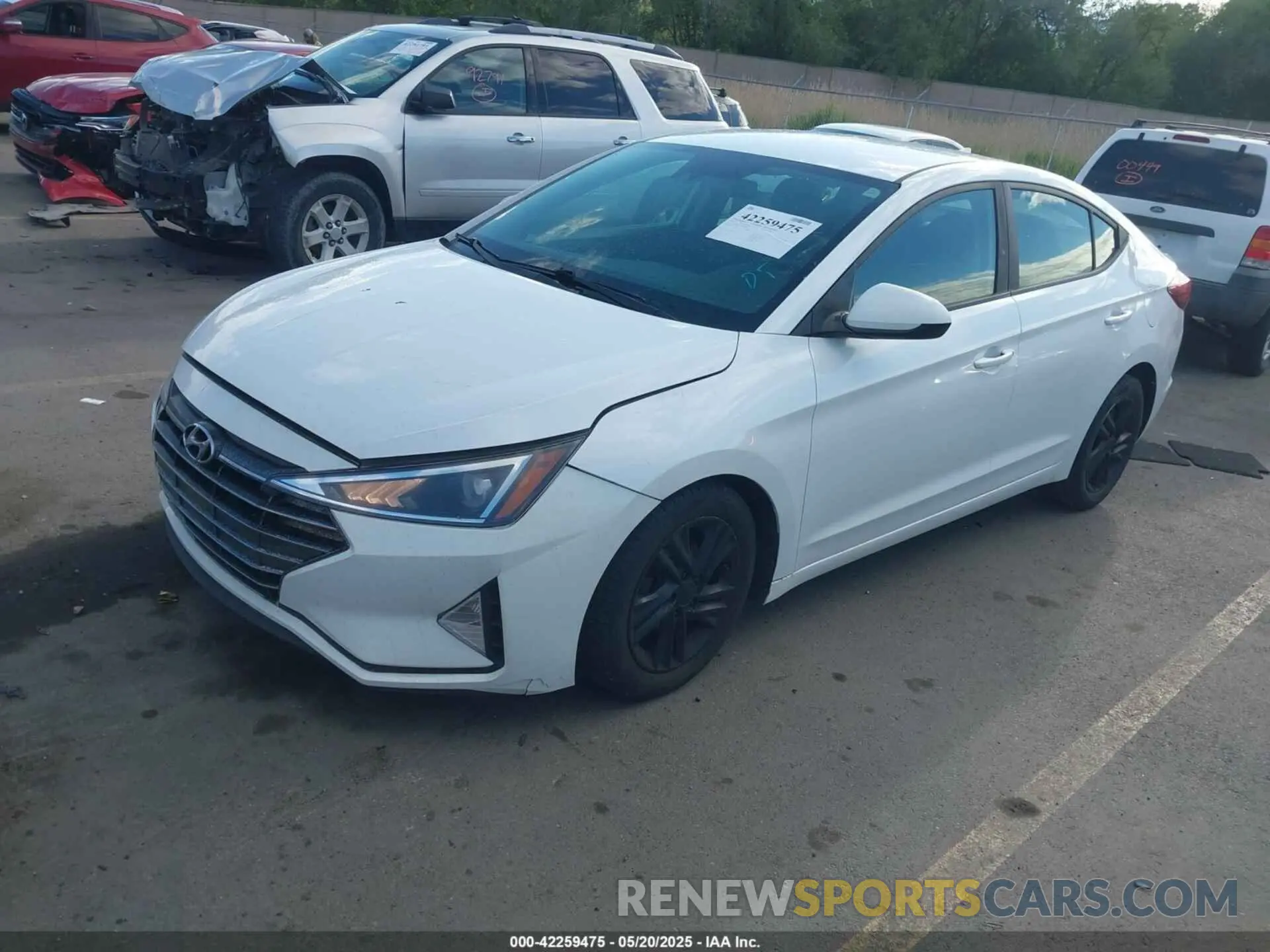 2 Photograph of a damaged car 5NPD84LF7KH454866 HYUNDAI ELANTRA 2019