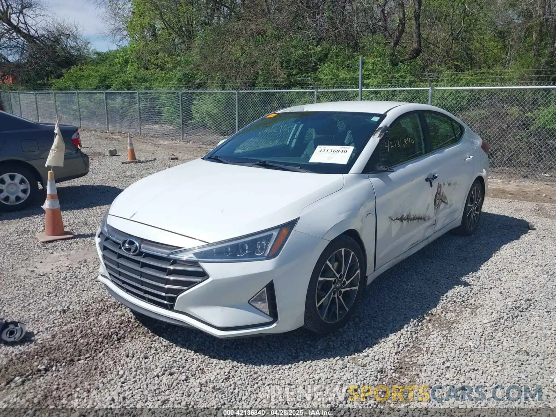 2 Photograph of a damaged car 5NPD84LF7KH464281 HYUNDAI ELANTRA 2019