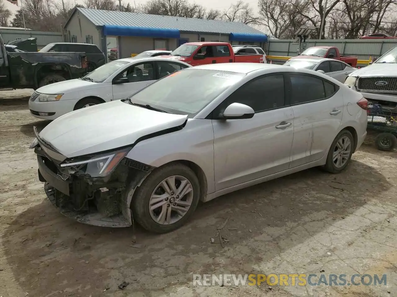 1 Photograph of a damaged car 5NPD84LF8KH418376 HYUNDAI ELANTRA 2019