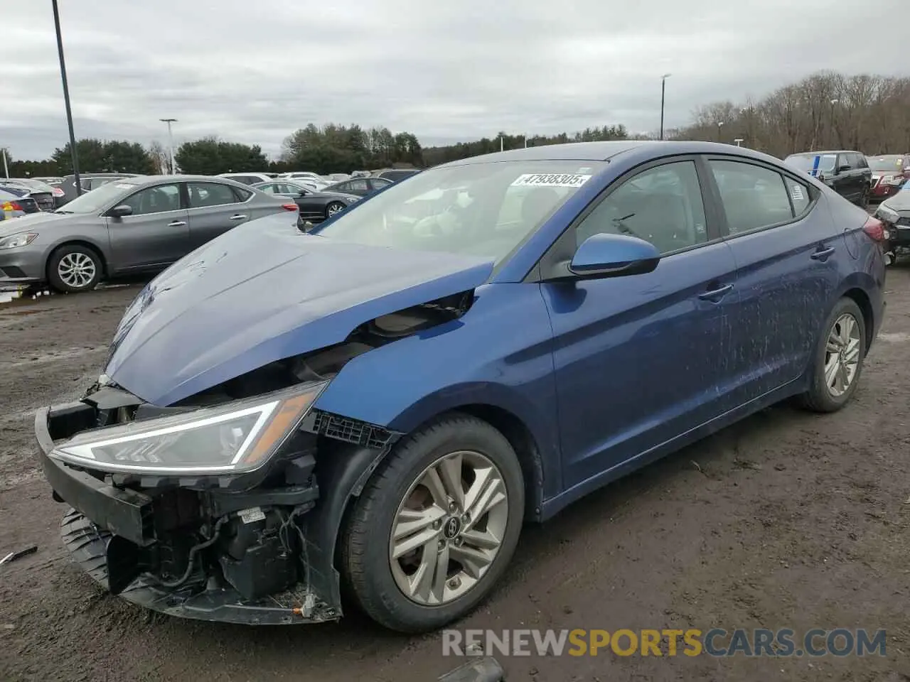 1 Photograph of a damaged car 5NPD84LF8KH420466 HYUNDAI ELANTRA 2019