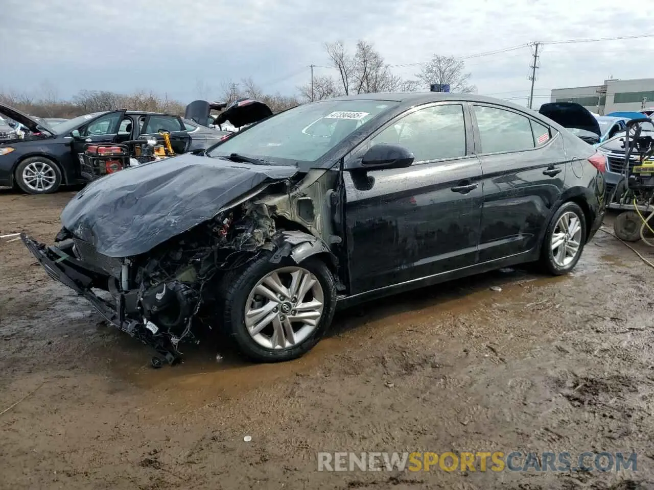 1 Photograph of a damaged car 5NPD84LF8KH462930 HYUNDAI ELANTRA 2019
