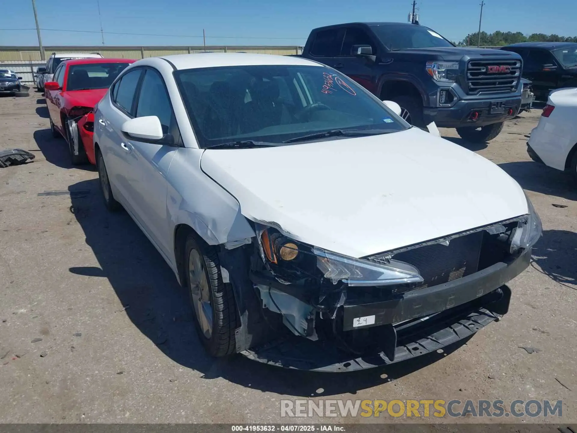 1 Фотография поврежденного автомобиля 5NPD84LF9KH458935 HYUNDAI ELANTRA 2019