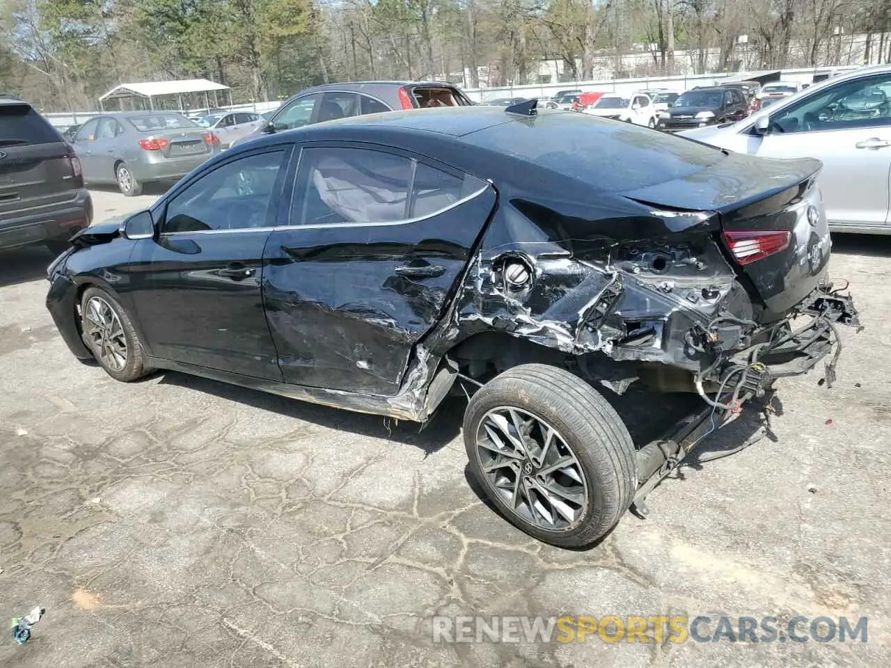 2 Photograph of a damaged car 5NPD84LF9KH463987 HYUNDAI ELANTRA 2019