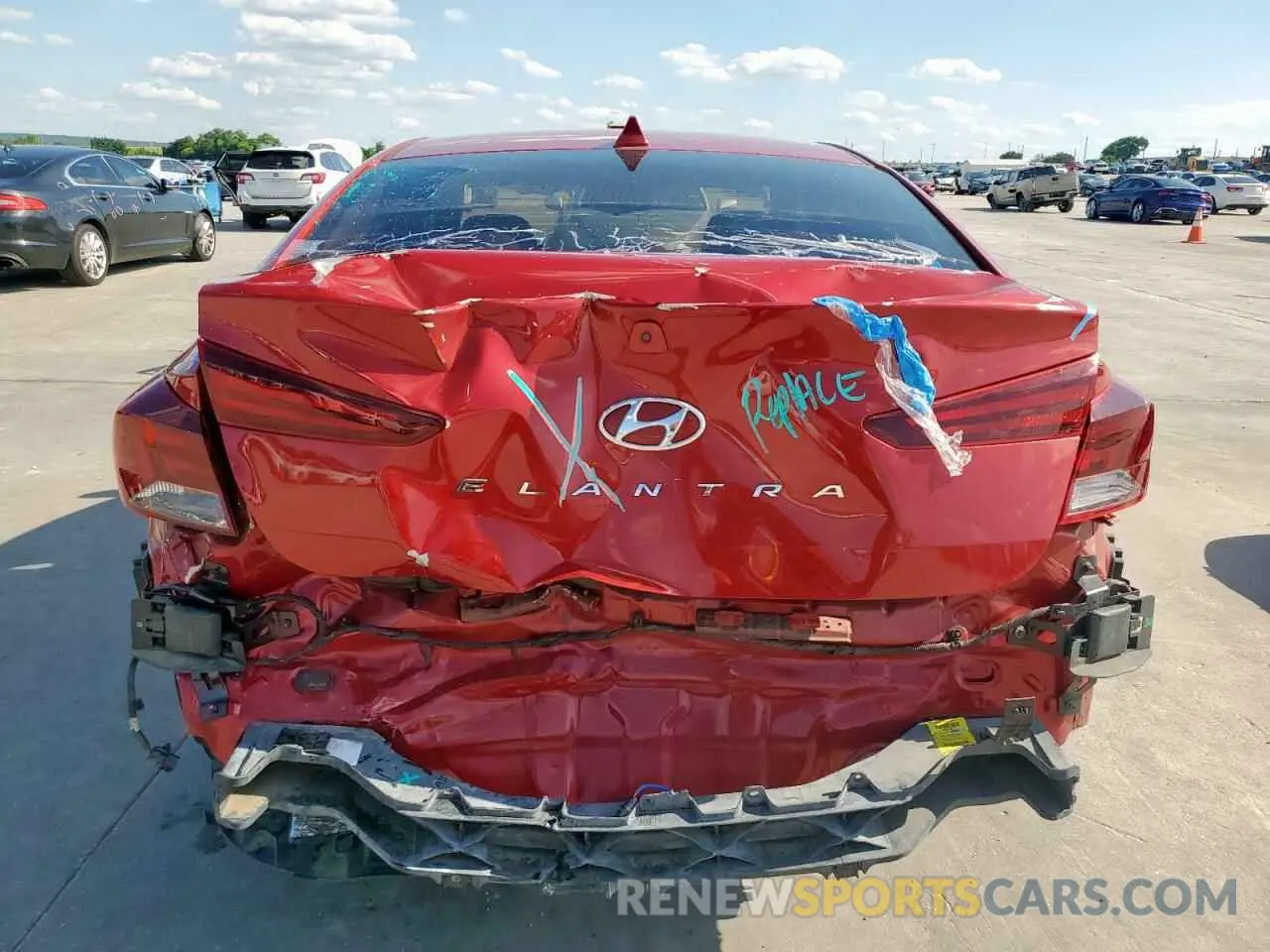 6 Фотография поврежденного автомобиля 5NPD84LF9KH481941 HYUNDAI ELANTRA 2019