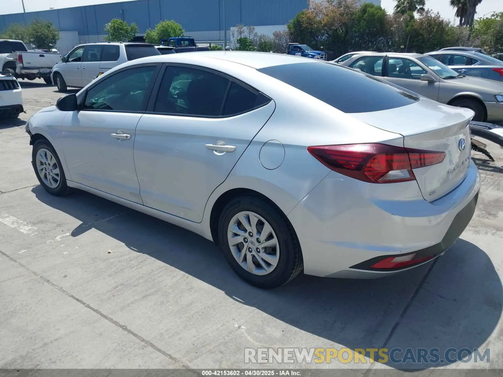 3 Photograph of a damaged car KMHD74LF0KU790413 HYUNDAI ELANTRA 2019