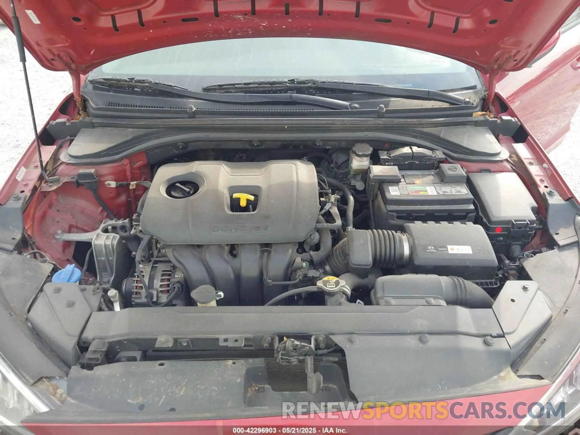 10 Фотография поврежденного автомобиля KMHD74LF0KU859083 HYUNDAI ELANTRA 2019