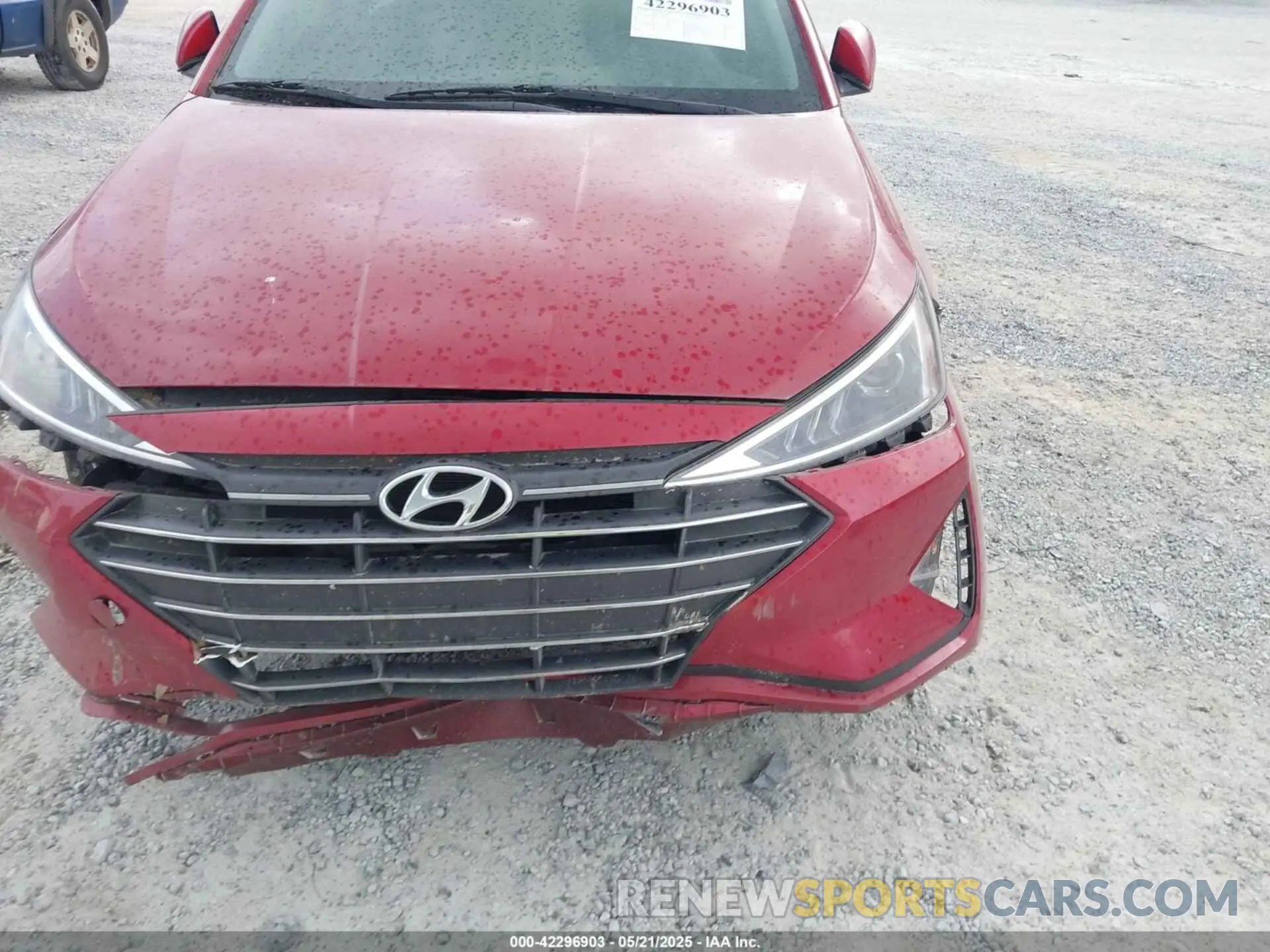 6 Фотография поврежденного автомобиля KMHD74LF0KU859083 HYUNDAI ELANTRA 2019