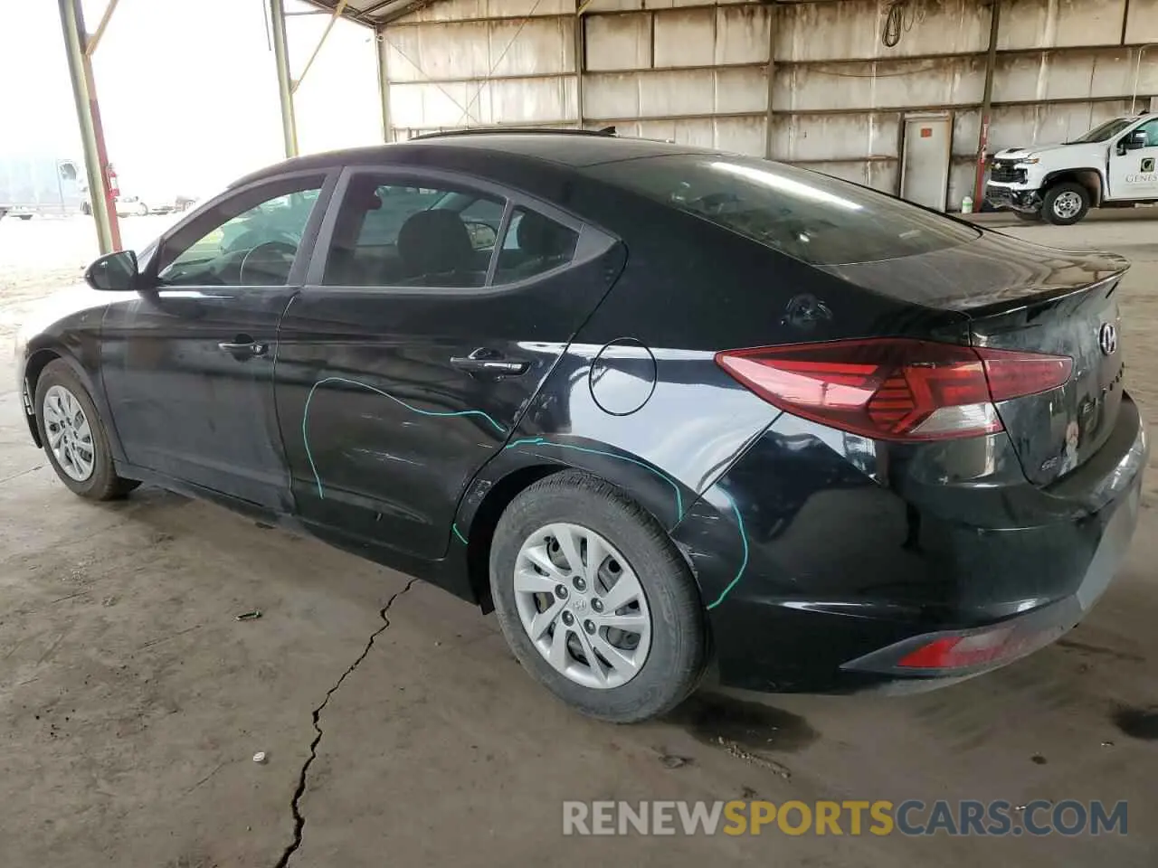2 Photograph of a damaged car KMHD74LF1KU761843 HYUNDAI ELANTRA 2019